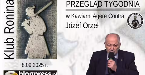 Embedded thumbnail for NA ŻYWO: Przegląd Tygodnia Józefa Orła; Debata KROPS - Dobrowolska, Dobrzyńska, Puzio (Klub Ronina)
